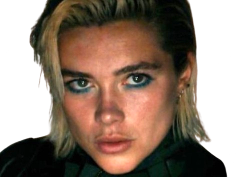 Sticker florence pugh yelena belova thunderbolts actrice britannique anglaise blonde cheveux courts yeux verts femme par PubliusOvidius