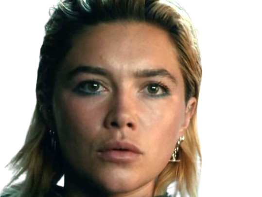 Sticker florence pugh yelena belova thunderbolts actrice britannique anglaise blonde cheveux courts yeux verts femme par PubliusOvidius