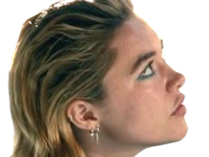 Sticker florence pugh yelena belova thunderbolts actrice britannique anglaise blonde cheveux courts yeux verts femme par PubliusOvidius