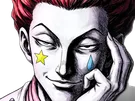 hisoka morou hunter x cheveux rouge yeux jaune tatouages clown isaac netero fic bloop