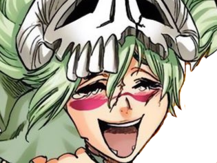 Sticker nelliel tu odelschwanck bleach cheveux vert yeux jaune masque arrancar fic bloop par Bl0op