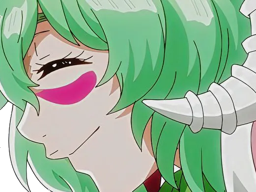 Sticker nelliel tu odelschwanck bleach cheveux vert yeux jaune masque arrancar fic bloop par Bl0op