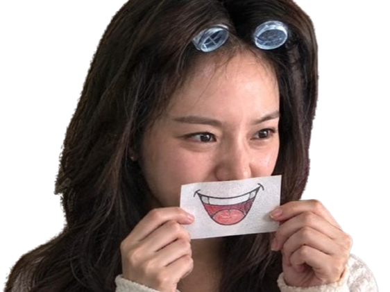 Sticker park gyu young coreenne actrice papier rire troll mignonne cute par Tromperie