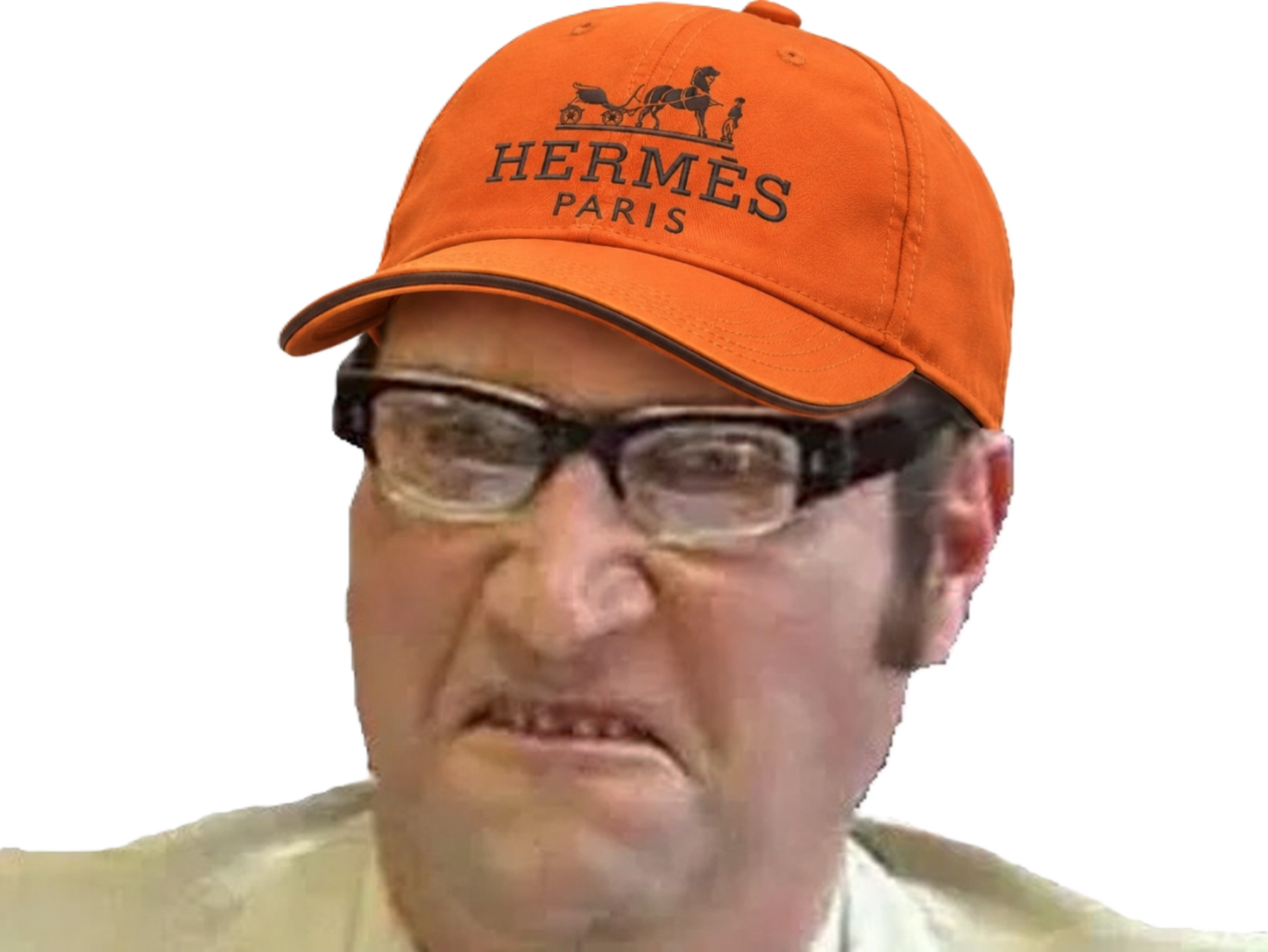 Sticker francois lembrouille damiens embrouille coutequecoute croute hermes punaise casquette ddb lunettes par Percevalois