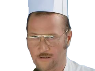 Sticker francois lembrouille damiens embrouille hermes coutequecoute croute ddb chef cuisinier boucher pervers porc par Percevalois