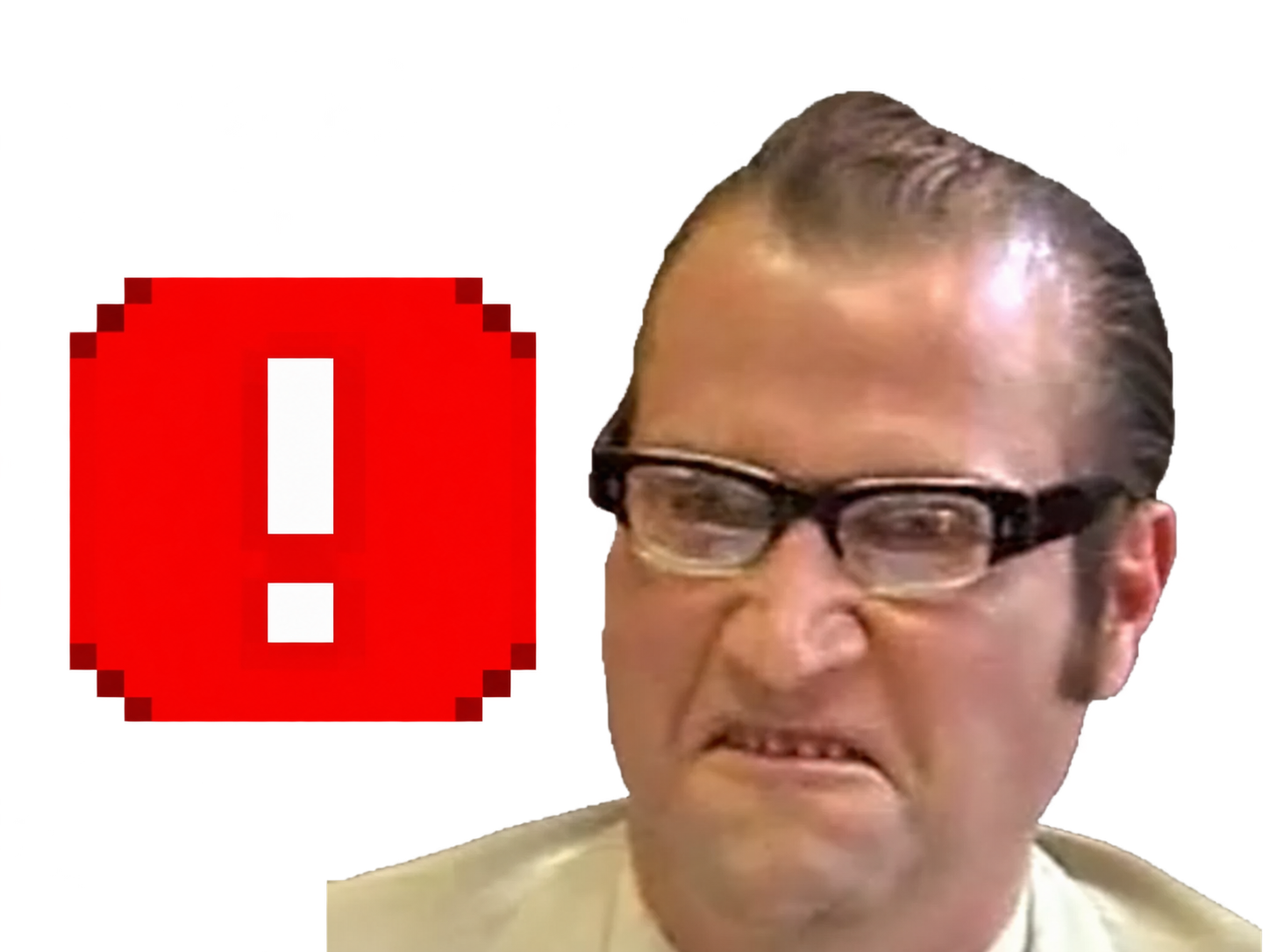 Sticker francois lembrouille damiens coutequecoute croute ddb ban punaise lunettes embrouille par Percevalois