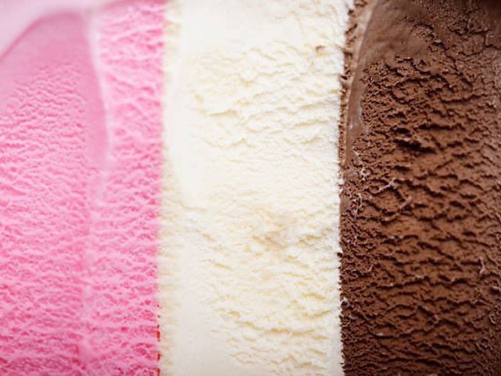 Sticker fraise vanille chocolat glace creme ice cream saveur miam froid sorbet glacier dessert icecream knifos par Knifos