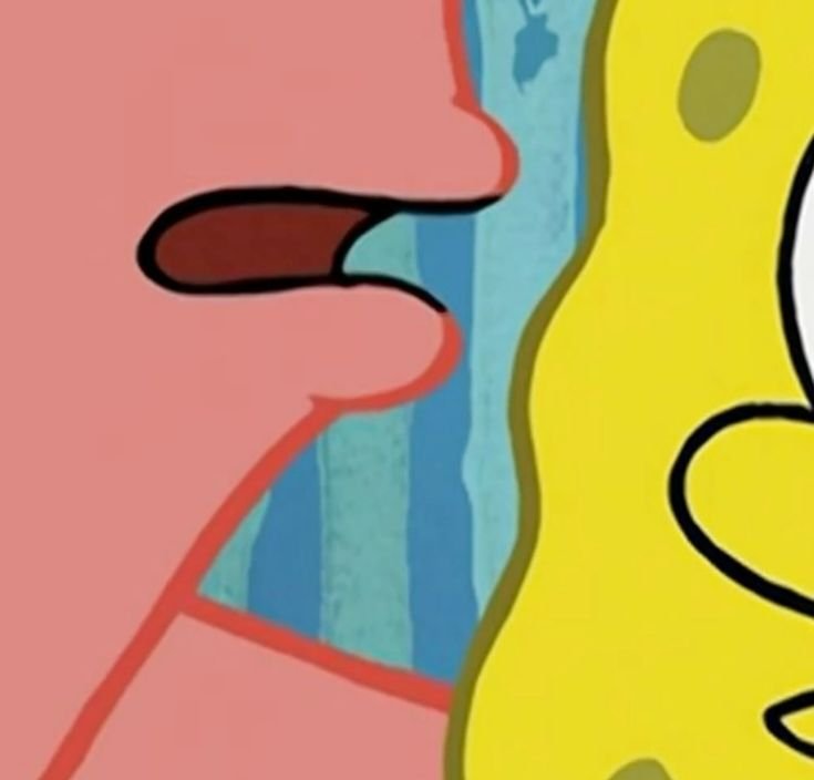 Sticker patrick bob secret bouche zoom par Sohrwin