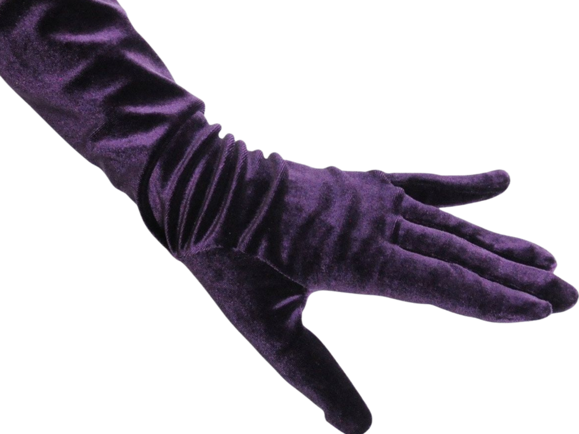 Sticker gant velours violet fic bloop par Bl0op