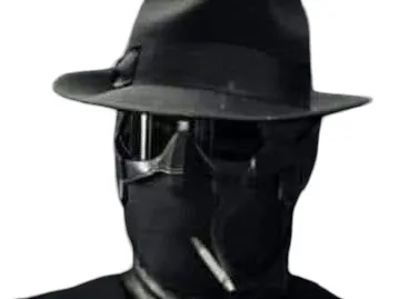 Sticker theboys blacknoir black noir ninja chapeau fumer badass style heros superheros costume cigarette fume fumee par XDREAD