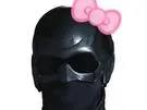 theboys blacknoir black noir ninja fumer heros superheros costume mignon ruban rose