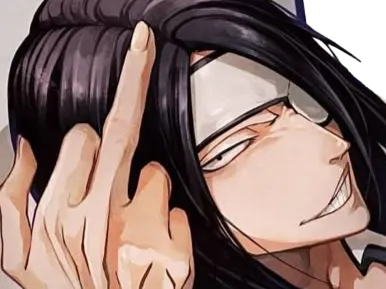 Sticker nnoitra gilga bleach cheveux noir masque trou arrancar fic bloop maldoror par Bl0op