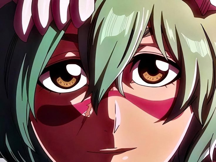 Sticker nelliel tu odelschwanck nell bleach cheveux vert yeux jaune masque arrancar fic bloop par Bl0op