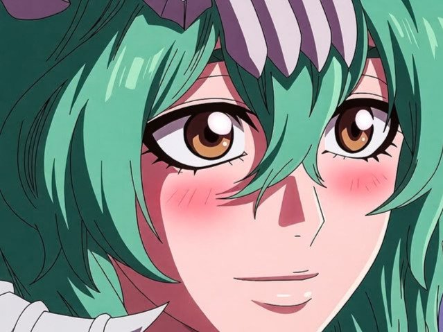 Sticker nelliel tu odelschwanck nell bleach cheveux vert yeux jaune masque arrancar fic bloop par Bl0op