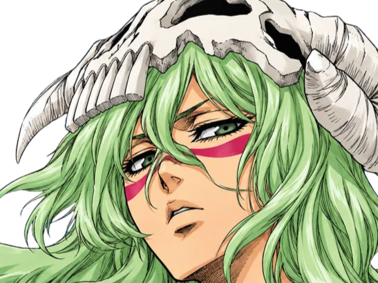 Sticker nelliel tu odelschwanck nell bleach cheveux vert yeux jaune masque arrancar fic bloop par Bl0op
