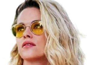 Sticker kristen stewart actrice americaine blonde yeux verts femme cannes lunettes annees 2022 2020s par PubliusOvidius