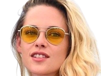 Sticker kristen stewart actrice americaine blonde yeux verts femme cannes lunettes annees 2022 2020s par PubliusOvidius
