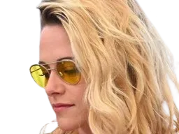 Sticker kristen stewart actrice americaine blonde yeux verts femme cannes lunettes annees 2022 2020s par PubliusOvidius