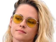 Sticker kristen stewart actrice americaine blonde yeux verts femme cannes lunettes annees 2022 2020s par PubliusOvidius