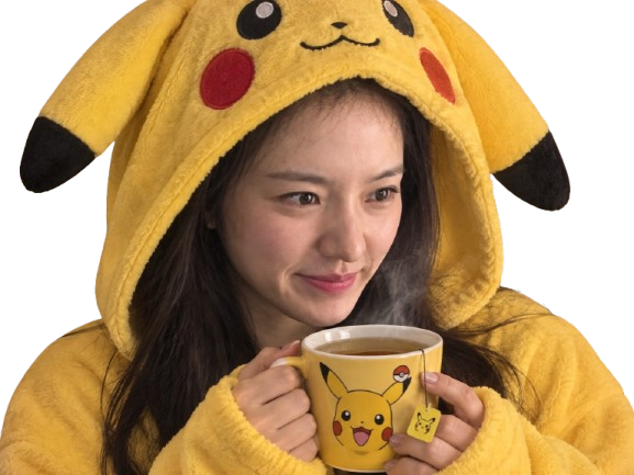 Sticker park gyu young actrice coreenne mignonne cute pyjama tasse the chaud pikachu par Tromperie