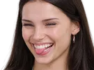 inde navarrette actrice belle sourire maline langue grimace