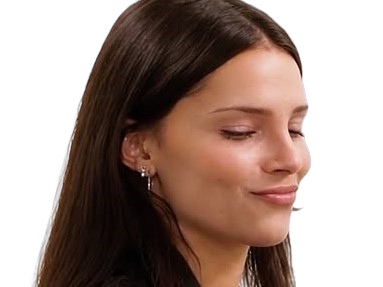 Sticker inde navarrette actrice belle grimace maline troll taquine bouche par Tromperie