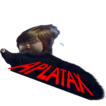 Sticker aplati aplatit aplatax deforme plat flat par Cosmobanana