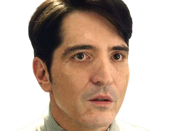 Sticker david dastmalchian acteur americain homme etrange bizarre cheveux noirs quadragenaire quarantaine par PubliusOvidius