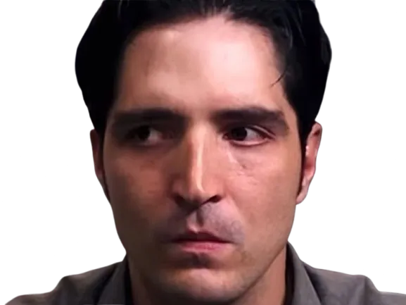 Sticker david dastmalchian acteur americain homme etrange bizarre cheveux noirs quadragenaire quarantaine par PubliusOvidius