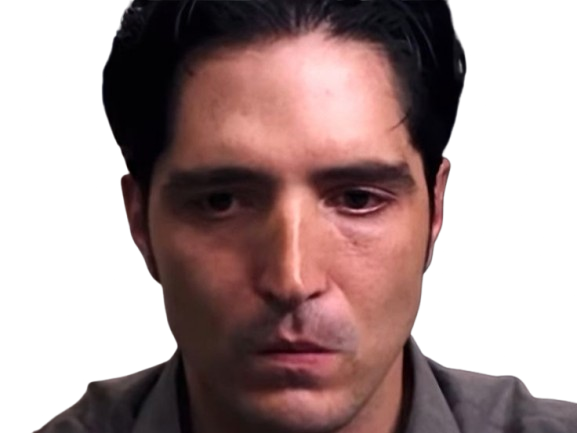 Sticker david dastmalchian acteur americain homme etrange bizarre cheveux noirs quadragenaire quarantaine par PubliusOvidius