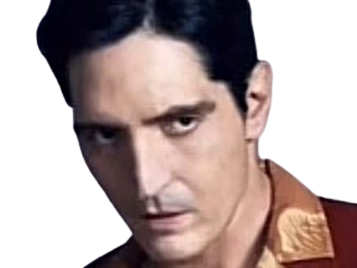 Sticker david dastmalchian acteur americain homme etrange bizarre cheveux noirs quadragenaire quarantaine par PubliusOvidius