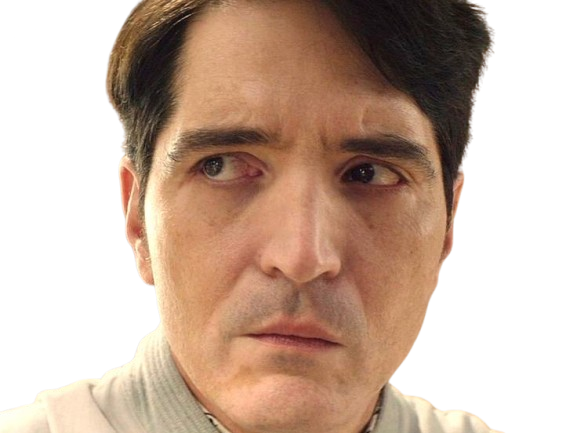 Sticker david dastmalchian acteur americain homme etrange bizarre cheveux noirs quadragenaire quarantaine par PubliusOvidius