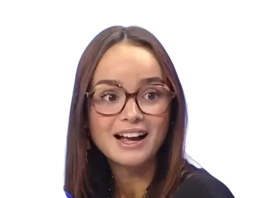 Sticker louise montangon queen lunettes rn etudiante droite front reine par FedUniqlo