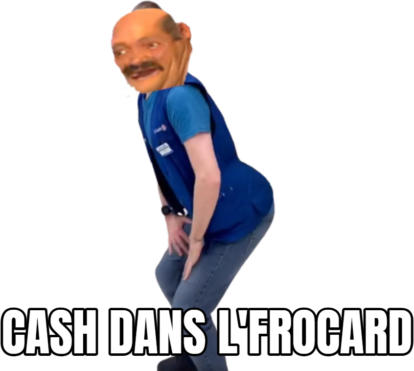 Sticker bebe gwadada danse tiktok leclerc cash slibard frocard esclave par OEO