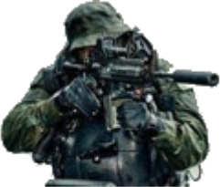 Sticker commando marine parachutiste hubert force plongeur militaire armee speciale francaise france transparent par OEO