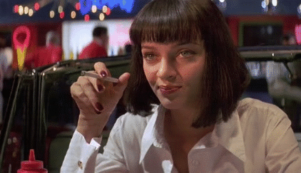 Sticker uma thurman pulp fiction wallace beatrix kiddo dexter gattaca slap percy boca suck oral piper par batistulo59
