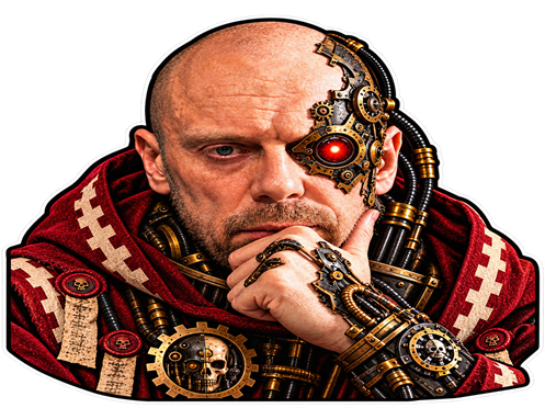 Sticker soral warhammer 40k penseur 40000 par Savoyard1m95