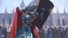 template meme chevalier princesse protege protection bouclier knight protecting princess foule armure fantasy illustration garde roman defense