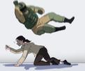template meme rainbow six fuze otage plongeon coup de pied attaque saute jeu video r6 siege fuze the hostage violence agression