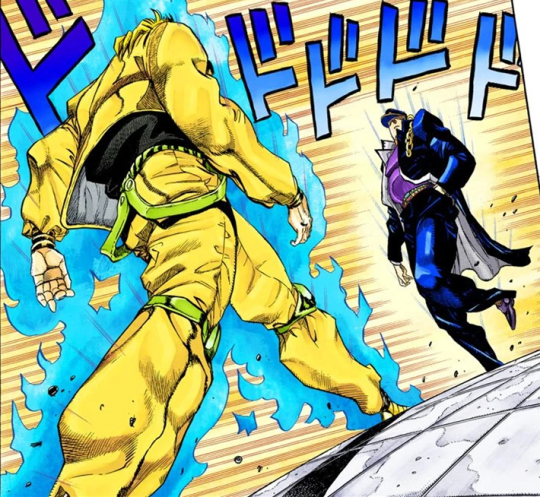 Sticker template meme jojo dio jotaro menacing aura bizarre adventure manga marche anime japonais star platinum dramatique affrontement ora par risibot