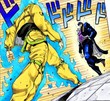 template meme jojo dio jotaro menacing aura bizarre adventure manga marche anime japonais star platinum dramatique affrontement ora