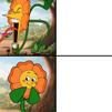template meme angry flower fleur cuphead cagney carnation colere cri content comparaison hotline bling mechante zen fleur enervee humour