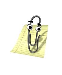 Sticker template meme clippy trombone assistant word microsoft office aide trombine nostalgie informatique ancien aide en ligne humour par risibot