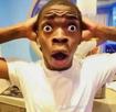 template meme choc black guy shocked mains sur la tete surprise yeux ecarquilles horreur tiktok incroyable reaction waouh peur stupefait