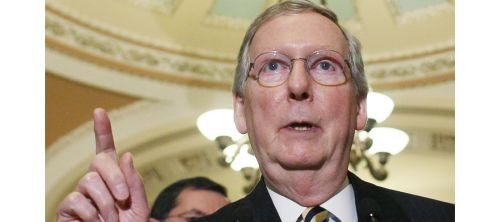 Sticker template meme mitch mcconnell mcconnell senateur politique usa republicain doigt vieux parle republicains discours democratie humour par risibot