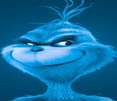 template meme grinch bleu blue grinch noel sourire sournois mechant plan complot diabolique film filtre humour
