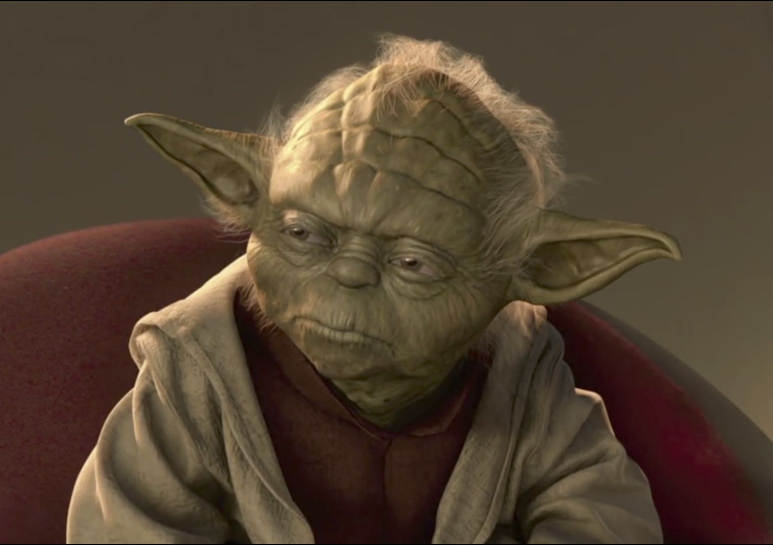 Sticker template meme yoda begun the clone war star wars guerre des clones commence a commence maitre jedi triste inquiet sage sombre reaction humour par risibot