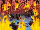 template meme spongebob fire this is fine feu incendie flammes bureau chaos catastrophe bobleponge panique bordel desastre reaction
