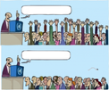 template meme who wants change changement onu foule vote levent la main discours politique pas moi tomates reforme refus orateur