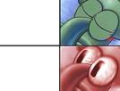 template meme sleeping squidward squidward carlos bobleponge dort reveil cauchemar yeux dessin anime sieste avant apres spongebob reaction